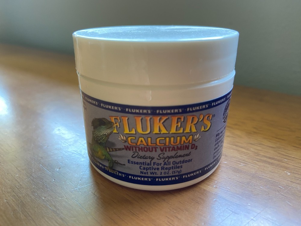 Fluker’s Calcium without vitamin D3 for reptiles 2oz. new, sealed