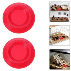 12 PCS Cockroach Feeder Round Feeding Dishes Bowl for Crickets Insect