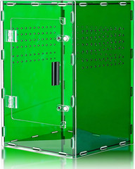8X8X12 Deep Green Acrylic Terrarium Vertical for Spider Reptile | Vertical Deep
