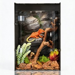 maiyuolg 10 Gallon Reptile Tank – 12x12x18 Crested Gecko Tank Enclosure – PVC…
