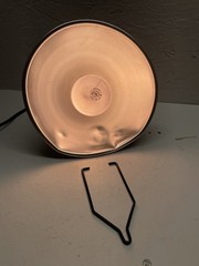 Reptile Light Fixture with Clamp 8″ Diameter 4″ Deep