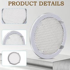 2”Circular Screen Vent Cover, for Display Cases, Spice Racks, Reptile Cages …