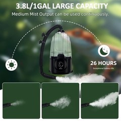 Coospider 3.8L Reptile Fogger Mister, Quiet Reptile Humidifier for Reptiles T…
