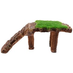 Resin Turtle Basking Platform Rockery Decor for Reptile Enclosures