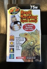 Pet Reptile Natural Corner Lounger Platform Basking & 75w Spot Lamp