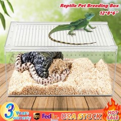 Large Tank Cage Reptile Pet Enclosure Lizard Spider Snake Tortoise Breeding Box!