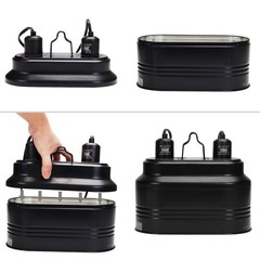 Dual Reptile Heat Lamp Fixture UVB Terrarium Light Dome 160 Watt Max