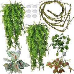 Reptile Plants Bearded Dragon Tank Accessories Terrarium Artificial Decor