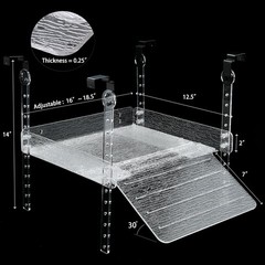 Hanging Turtle Basking Platform for Aquatic 40 Breeder 75 Gallon, Aquatic Rep…
