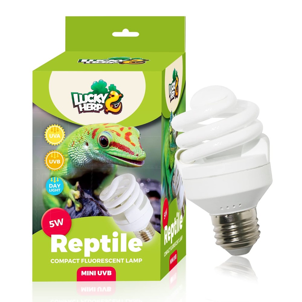 Mini UVA UVB Reptile Light 5.0 5W, UVB Bulb for All Tropical and Sub Tropical…