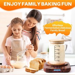 Sourdough Starter Warmer, Digital Temperature Control Heating Mat for Home Ba…