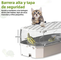 Escape-Proof 6.5 Gallon Turtle Tank Kit with Basking Platform & Filter – Acrylic