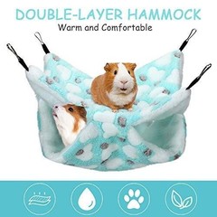 2 Pack Hanging Pet Hammock for Small Animals Chinchilla Parrot Hamster Rat [