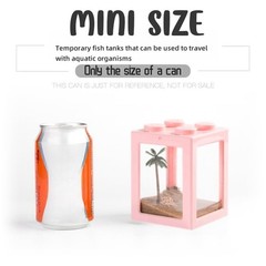 Mini Sea Monkey Tank, Small Shrimp Tank Stackable Mini Aquariums for Fairy Sh…