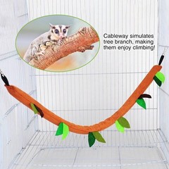 5 PCS Sugar Glider Hammock Set Cage Accessories Hanging Bed Hideout Toy