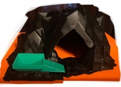 Reptile – Isopod – Invert. – Luxury Cave & Feeder Combo! COLOR – *Black*