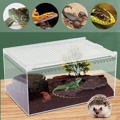 Magnetic Acrylic Large Enclosure 2.5 Gallon 12 X 8 X 6 Inch Reptile Breeding Box