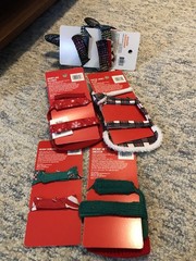 4 MERRY BRIGHT Bearded Dragon Christmas Apparel + THRILLS CHILLS Shark NWT