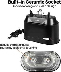 REPTI ZOO Dual Reptile Light Fixture 2 in 1 Deep Dome Lamp Fixture, Double-Layer