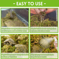 3.5 OZ Premium Sphagnum Moss for Reptiles 4QT Natural Live Moss Reptile Moss Bed