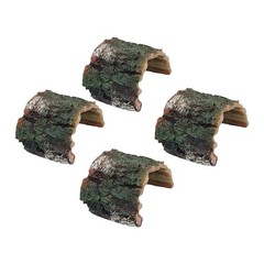 4PCS Reptile Basking Platform Resin Tortoise Cave Hideout Lizard
