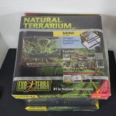 Exo Terra Mini Natural Terrarium 12x12x12 New Advance Glass Reptile Habitat