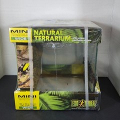Exo Terra Mini Natural Terrarium 12x12x12 New Advance Glass Reptile Habitat
