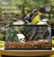 Adjustable Reptile Basking Light Stand for UVA UVB Heating Bulbs Turtle Lizard