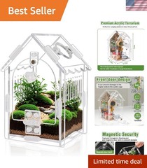 Jumping Spider Enclosure – Internal Dimensions 3.15″x3.15″x5.6″ Acrylic Terra