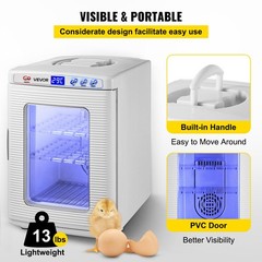 VEVOR Reptile Incubator 25L Digital Egg Incubator 2-42°C for Small Reptiles