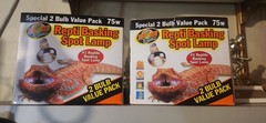 Zoo Med Repti Basking UVA Spot Lamp 2,000-Hour Bulb Life 75-Watts (3 Lights)
