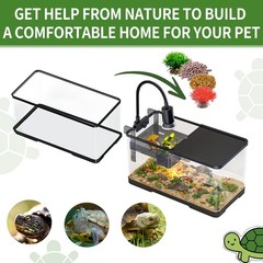 (Tank + Light + Filter + Filter Balls) Turtle Tank Kit, Turtle Tank Starter K…