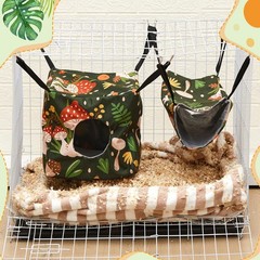 6 Pack Small Animal Hammock Set, Ferret, Guinea Pig, Rat Hanging Bed & Hideou…