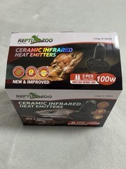 REPTI ZOO 100W Reptile Heat Lamp Ceramic Heat Emitter Bulb E26