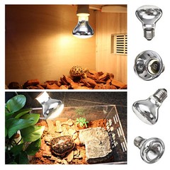220V 40-75W Reptile Lamp Mini Pet Heating Lamp R63 UV Day Night Amphibian Turtle