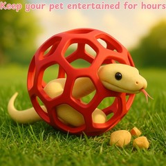 Snake Enrichment Toys Ball with Hammock, Jungle Gym Ball With Chain And Snake…