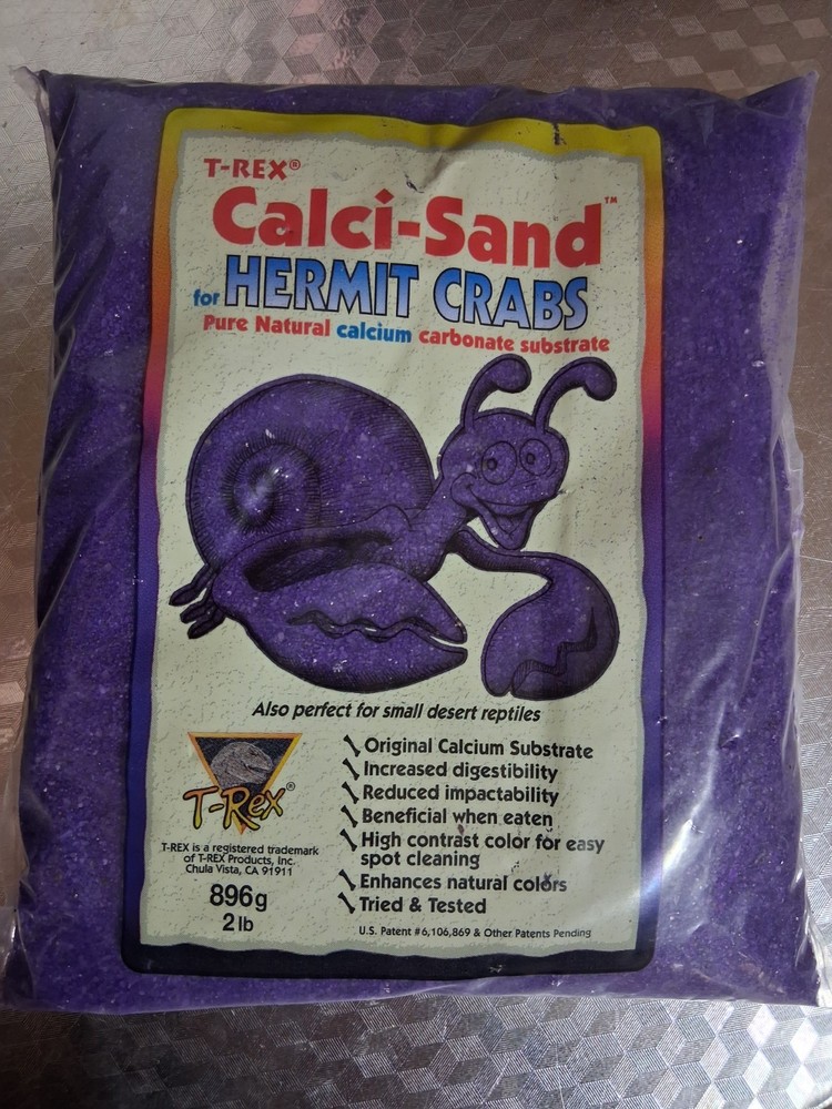 T-Rex Hermit Crab Calcium Sand 2 lb (ONE BAG)