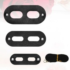 3Pcs Reptile Lizard Harness Durable Black Pet Leashes for Small Pets