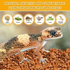 Legigo 10LBS Coconut Chip Substrate for Reptiles, 72QT Natural 1 Pack-10LBS