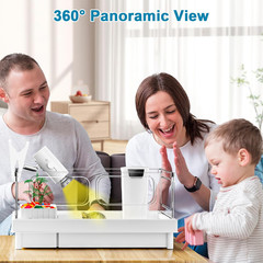 Small Turtle Tank Kit with Light and Filter for Baby Turtles | White Clear-Panel