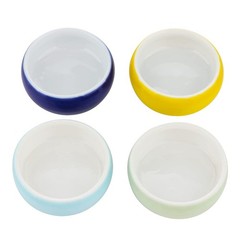 4 Pcs Hermit Crab Colorful Food Bowl Tarantula Water Spider Micro Blue