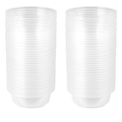 CRITTZOO 100PCS 0.5oz Crested Gecko Food Dish Cups 0.01 Ounce (Pack of 100)