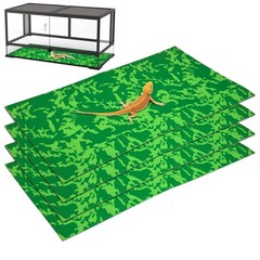 4 Pcs Reptile Carpet 39’’ x 20’’ Terrarium Floor Liner Reptiles Cage Mat Rept…