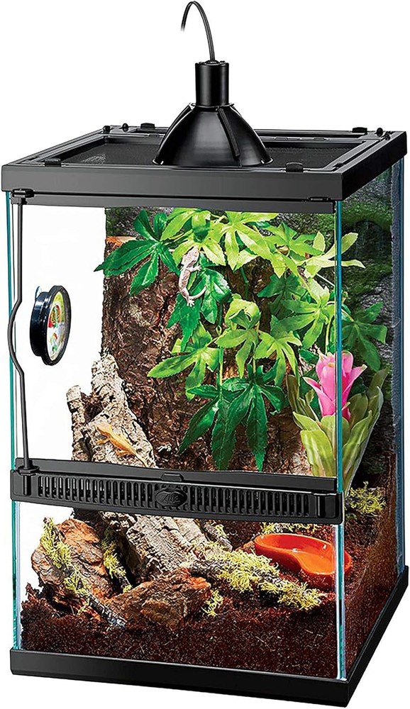 Zilla Tropical Reptile Kit 11 Gallon Glass Vertical Terrarium