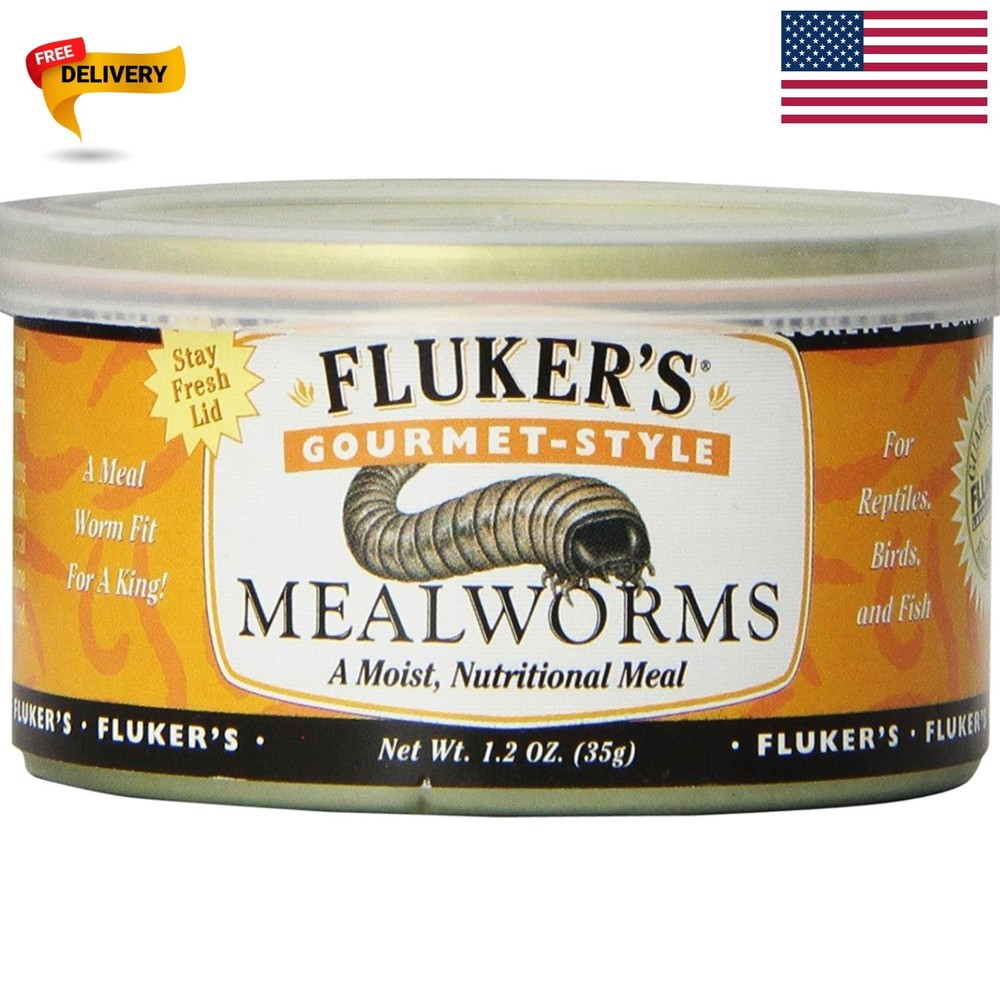 Convenient Gourmet Mealworms for Small Animals – Nutrient-Rich 1.23 oz Jar
