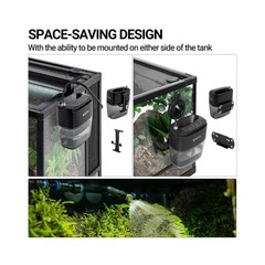REPTI ZOO 800ml Portable Mister Fogger for Reptile Tank Enclosure – Terrarium…