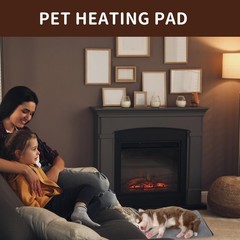 Pet Heating Pad for Cats and Small Dogs, Heated Cat Bed, Auto Temperature Con…