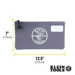 Klein Tools 55578 Zipper Bag with Divider, No. 10 Canvas, 7-Inch x 12-1/2-Inc…