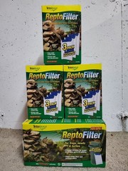 🔥✅ TetraFauna ReptoFilter 125GPH Aquatic Terrarium & 9 Replacement Cartridges