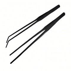 MRTIOO 2Pcs 10.5″ Reptile Stainless 2 Count (Pack of 1), Black 2pcs